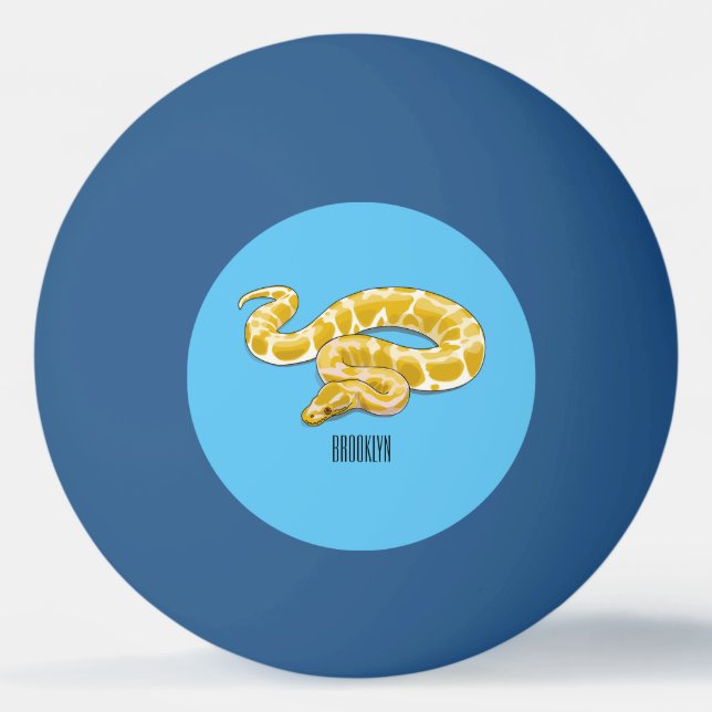 Pelota De Ping Pong Ilustracion de personalizado de pitón birmano (Anverso)