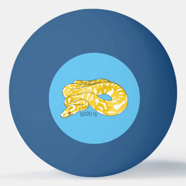 Pelota De Ping Pong Ilustracion de personalizado de pitón birmano (Anverso)