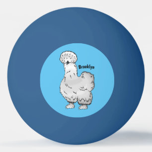 Pelota De Ping Pong Ilustracion de personalizado de pollo de Silkie