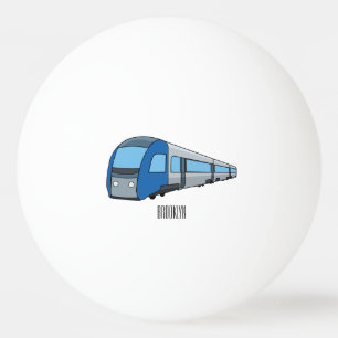 Pelota De Ping Pong Ilustracion de personalizado de trenes eléctricos