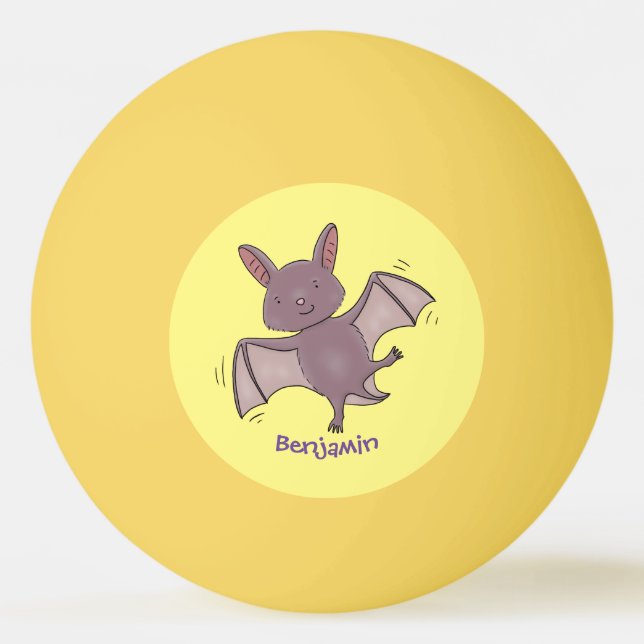 Pelota De Ping Pong Ilustracion de personalizado volador de bate de be (Anverso)