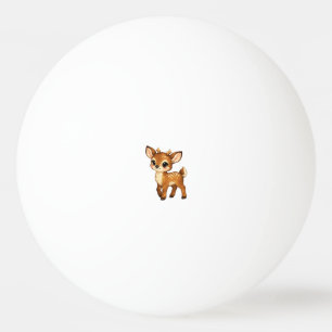 Pelota De Ping Pong Ilustración de vivero de ciervos del bosque de dib