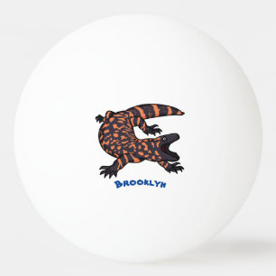 Pelota De Ping Pong Ilustracion del personalizado monstruo de la gila