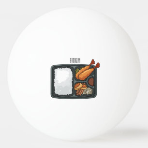 Pelota De Ping Pong Ilustracion personalizado Bento