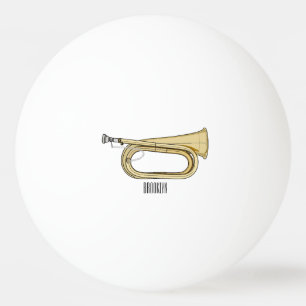 Pelota De Ping Pong Ilustracion personalizado Bugle