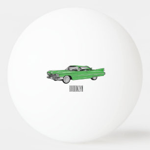 Pelota De Ping Pong Ilustracion personalizado clásico de 1959