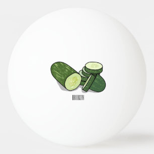Pelota De Ping Pong Ilustracion personalizado Cucumber