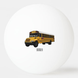 Pelota De Ping Pong Ilustracion personalizado de autobús escolar