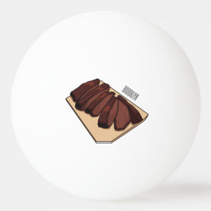 Pelota De Ping Pong Ilustracion personalizado de brisket de carne