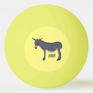 Pelota De Ping Pong Ilustracion personalizado de burro