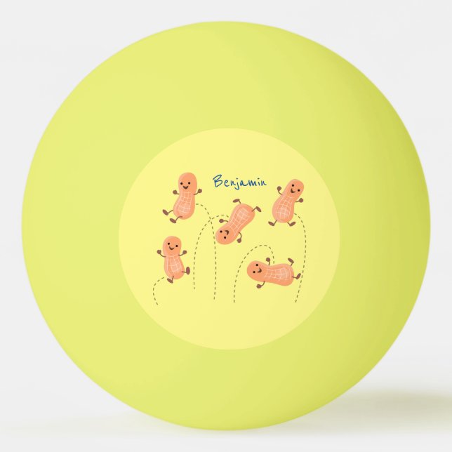 Pelota De Ping Pong Ilustracion personalizado de cacahuetes de puenteo (Anverso)