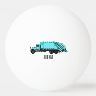 Pelota De Ping Pong Ilustracion personalizado de camión de basura