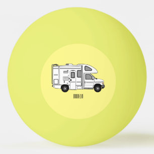Pelota De Ping Pong Ilustracion personalizado de Campervan