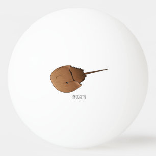 Pelota De Ping Pong Ilustracion personalizado de cangrejo herradura