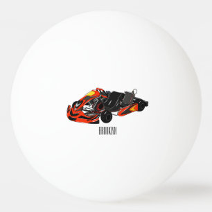 Pelota De Ping Pong Ilustracion personalizado de carreras de Kart