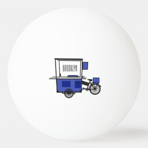 Pelota De Ping Pong Ilustracion personalizado de carrito de alimentos
