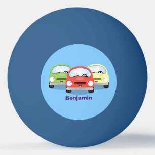 Pelota De Ping Pong Ilustracion personalizado de coches Cute kawaii
