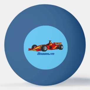 Pelota De Ping Pong Ilustracion personalizado de coches de carreras de