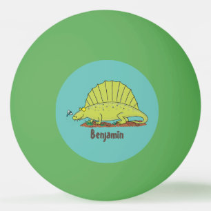 Pelota De Ping Pong Ilustracion personalizado de dimetrodon verde lind
