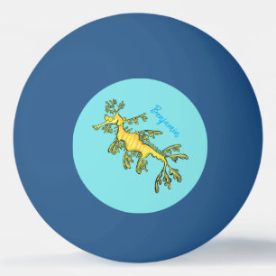 Pelota De Ping Pong Ilustracion personalizado de dragón marino diverti