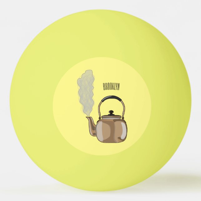 Pelota De Ping Pong Ilustracion personalizado de estopa o hervidor de  (Anverso)