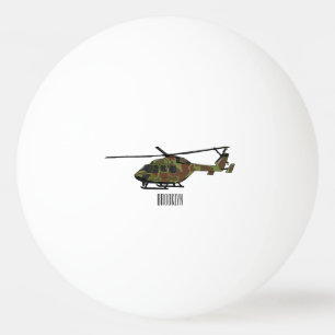 Pelota De Ping Pong Ilustracion personalizado de helicópteros del ejér