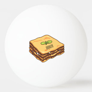 Pelota De Ping Pong Ilustracion personalizado de Lasagna