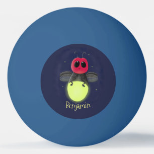 Pelota De Ping Pong Ilustracion personalizado de luciérnaga de bichos 
