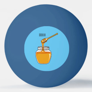 Pelota De Ping Pong Ilustracion personalizado de miel