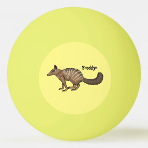 Pelota De Ping Pong Ilustracion personalizado de número feliz lindo