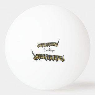Pelota De Ping Pong Ilustracion personalizado de oruga monarca