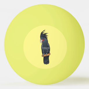 Pelota De Ping Pong Ilustracion personalizado de pájaro de la cacatúa