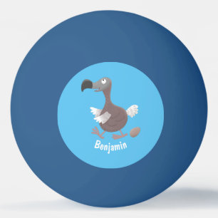 Pelota De Ping Pong Ilustracion personalizado de pájaro dodo gracioso
