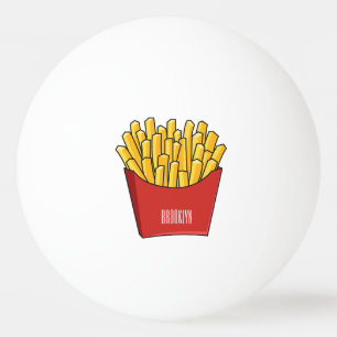 Pelota De Ping Pong Ilustracion personalizado de patatas fritas