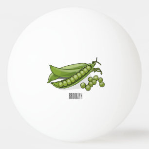 Pelota De Ping Pong Ilustracion personalizado de Pea