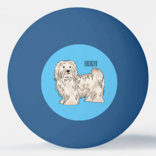 Pelota De Ping Pong Ilustracion personalizado de perro de La Habana