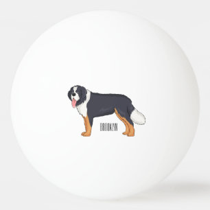Pelota De Ping Pong Ilustracion personalizado de perro de montaña de B