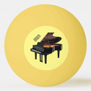 Pelota De Ping Pong Ilustracion personalizado de piano