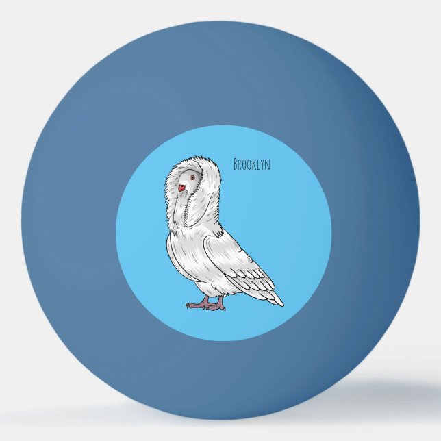 Pelota De Ping Pong Ilustracion personalizado de pichón de Jacobin (Anverso)