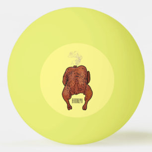 Pelota De Ping Pong Ilustracion personalizado de pollo asado