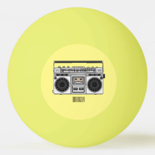 Pelota De Ping Pong Ilustracion personalizado de radio