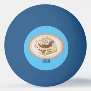 Pelota De Ping Pong Ilustracion personalizado de rollo de canela