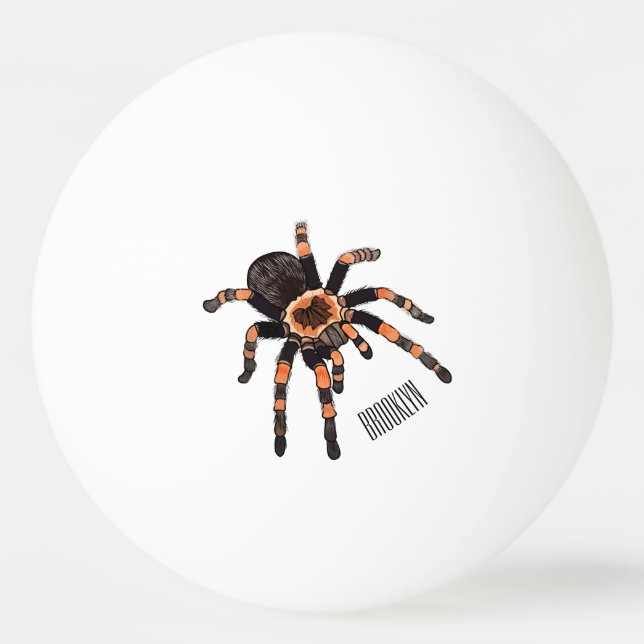 Pelota De Ping Pong Ilustracion personalizado de Tarantula (Anverso)