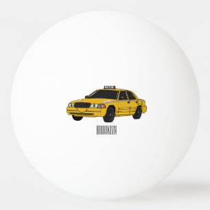 Pelota De Ping Pong Ilustracion personalizado de taxi
