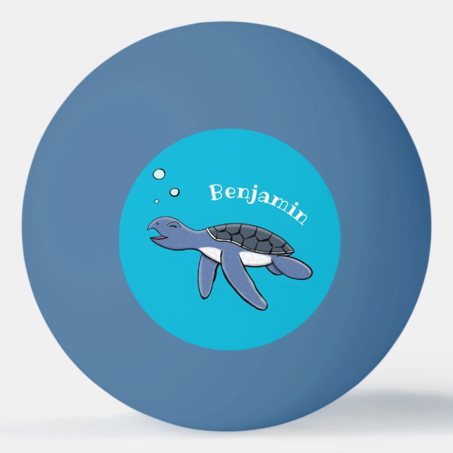 Pelota De Ping Pong Ilustracion personalizado de tortuga marina de beb (Anverso)