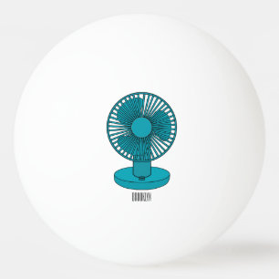 Pelota De Ping Pong Ilustracion personalizado de ventilador
