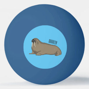Pelota De Ping Pong Ilustracion personalizado de Walrus