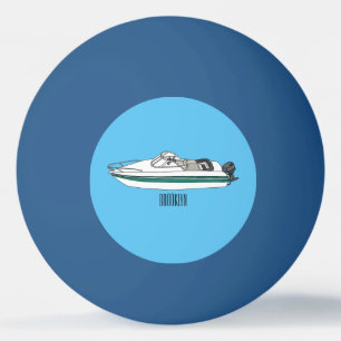 Pelota De Ping Pong Ilustracion personalizado en motocicleta