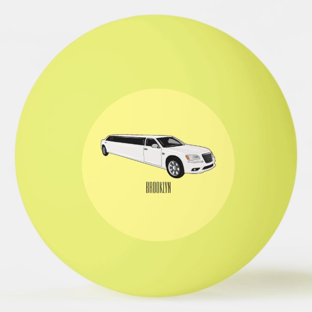 Pelota De Ping Pong Ilustracion personalizado limusina (Anverso)