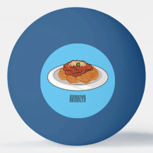 Pelota De Ping Pong Ilustracion personalizado Spaghetti